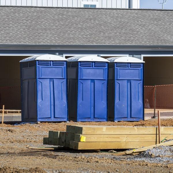 Heavy-duty construction site porta potty in Bremerton, Washington